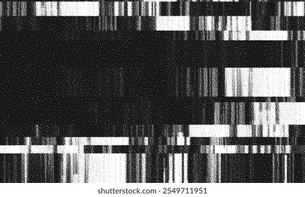 Glitch background. VHS grunge texture with noise effect and pixelation. Analog video digital errors. Retro pixel backdrop. Vector illustration.