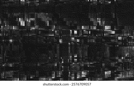 Glitch background. VHS grunge texture with noise effect and pixelation. Analog video digital errors. Retro pixel backdrop. Vector illustration.