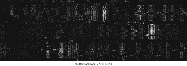 Antecedentes de problemas técnicos. Textura grunge VHS con efecto de ruido y pixelación. Video Errores analógicos y digitales. Fondo de píxeles retro. Ilustración vectorial.