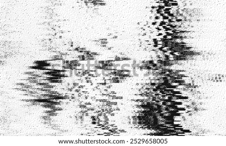 Glitch background. VHS grunge texture. Retro video backdrop. Abstract pixel noise effect. Vector illustration.