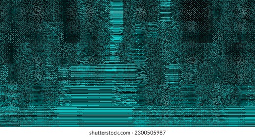 Fondo de las líneas azules de brillo. Efecto de ruido abstracto, señal de error, problema técnico de TV. Ilustración del vector de textura con efecto superpuesto de Cyberpunk Glitch.