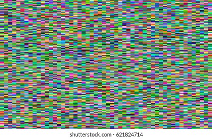 Glitch border. Interference background. Colorful pixel seamless pattren.