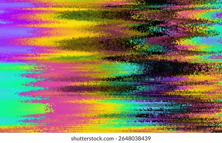Effet de caméra scintillant. Arrière-plan VHS rétro. Vieille template de Vidéo. Pas de signal. Bruit de télévision statique, mauvais signal de télévision. Illustration vectorielle.