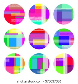 Glitch circles 