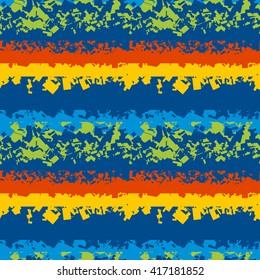 glitch color stripe. seamless repeatable pattern. vector illustration