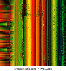 Glitch Colorful abstract background for your designs. Chaos aesthetics of signal error. Digital decay Vector