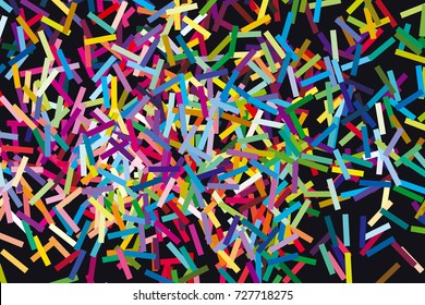 glitch concept geometry vector illustration with line assorted geometric shapes. abstract seamless pattern for surface design, fabric, wrapping paper in trendy modern style