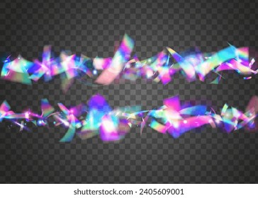 Glitch Confetti. Flying Art. Modern Foil. Purple Blur Glitter. Metal Prism. Transparent Tinsel. Iridescent Glare. Laser Vaporwave Gradient. Pink Glitch Confetti