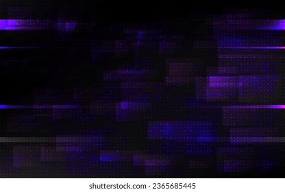 Glitch cyberpunk effect. Digital color noise. Futuristic video error. Playback artifacts. Abstract overlay design. No signal problem. Broken monitor. Vector illustration.