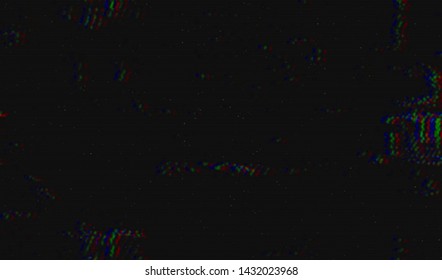 Glitch digital color pixel noise. Background of the damaged error television image. Vector illustration.