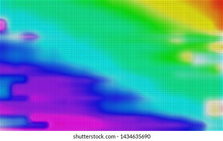 Glitch digital color pixel noise. VHS corrupted signal. Background of the damaged error television image. Vector illustration.