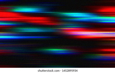 Glitch digital color pixel noise. VHS corrupted signal. Background of the damaged error television image. Vector illustration.