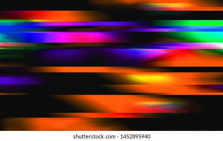 Glitch digital color pixel noise. VHS corrupted signal. Background of the damaged error television image. Vector illustration.