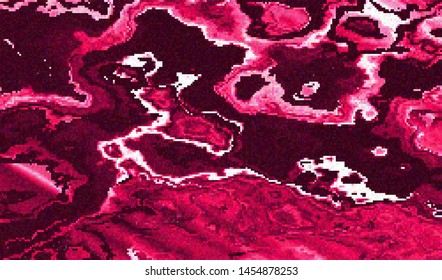 Glitch digital color pixel noise. VHS corrupted signal. Background of the damaged error television image. Vector illustration.