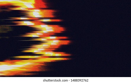 Glitch digital color pixel noise. VHS corrupted signal. Background of the damaged error television image. Vector illustration.