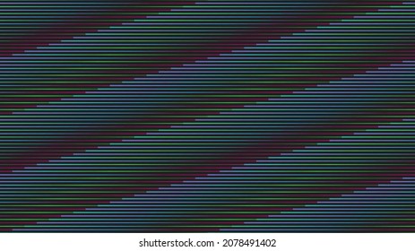 Fondo geométrico distorsionado de brillo . Diseño de arte moderno. Afiche con brillo de ruido destruido. Fondo de error de defecto de moda con flechas de velocidad . Dibujo brillante .Efecto roto .vector 
