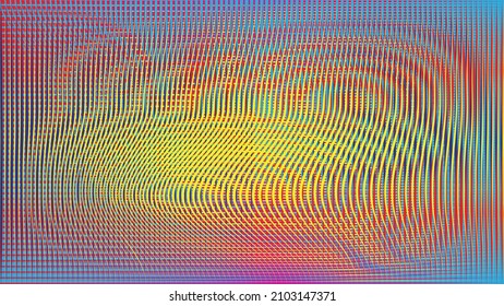 Glitch distorted geometric background . Modern art design . Noise destroyed glitched poster . Trendy defect error background with speed lines . Glitched artwork  .Psyhodelic effect .vector 