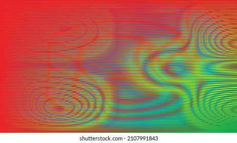 Fondo geométrico distorsionado de brillo . Diseño de arte moderno. Afiche con brillo de ruido destruido. Fondo de error de defecto de moda con líneas de velocidad . Obra de arte glífica .Efecto psicodélico .vector 