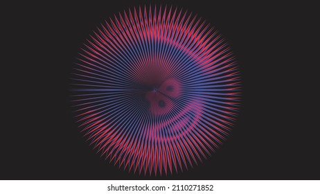 Glitzverzerrter geometrischer Hintergrund . Modernes Kunstdesign. Das Geräusch zerstörte glitzerndes Poster. Trendy Error Hintergrund mit Geschwindigkeitslinien . Glitzte Grafiken .Broken-Effekt .Vektorgrafik 
