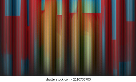 Glitch distorted geometric background . Modern art design . Noise destroyed glitched poster . Trendy defect error background with speed lines . Glitched artwork  .Broken effect .vector 
