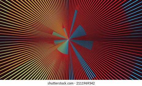 Fondo geométrico distorsionado de brillo . Diseño de arte moderno. Afiche con brillo de ruido destruido. Fondo de error de defecto de moda con líneas de velocidad . Dibujo brillante .Efecto roto .vector 