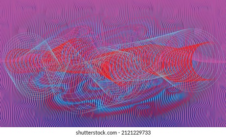 Fondo geométrico distorsionado de brillo . Diseño de arte moderno. Afiche con brillo de ruido destruido. Fondo de error de defecto de moda con flechas de velocidad . Dibujo brillante .Efecto roto .vector 