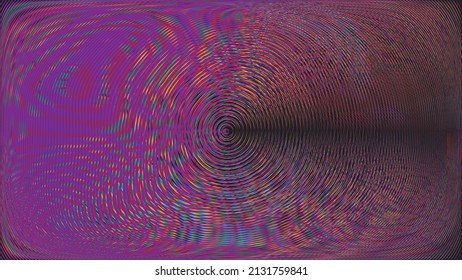Glitch distorted geometric background . Modern art design . Noise destroyed glitched poster . Trendy defect error background with speed lines . Glitched artwork  .Hologram effect .vector 