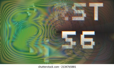 Glitch distorted geometric background . Modern art design . Noise destroyed glitched poster . Trendy defect error background with speed lines . Glitched artwork  .Hologram effect .vector 