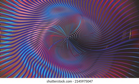 Fondo geométrico distorsionado de brillo . Diseño de arte moderno. Afiche con brillo de ruido destruido. Fondo de error de defecto de moda con flechas de velocidad . Dibujo brillante .Efecto roto .vector 