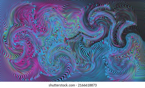 Glitzverzerrter geometrischer Hintergrund . Modernes Kunstdesign. Das Geräusch zerstörte glitzerndes Poster. Trendy Error Hintergrund mit Geschwindigkeitslinien . Glitzte Grafiken .Broken-Effekt .Vektorgrafik 