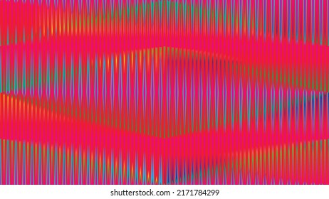Fondo geométrico distorsionado de brillo . Diseño de arte moderno. Afiche con brillo de ruido destruido. Fondo de error de defecto de moda con líneas de velocidad . Dibujo brillante .Efecto roto .vector 