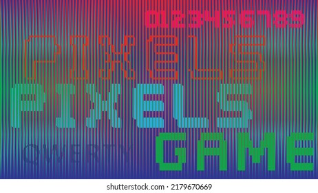Glitch distorted geometric background . Modern art design . Noise destroyed glitched poster . Trendy defect error background with speed arrows . Glitched artwork  .Broken effect .vector 