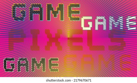 Fondo geométrico distorsionado de brillo . Diseño de arte moderno. Afiche con brillo de ruido destruido. Fondo de error de defecto de moda con flechas de velocidad . Dibujo brillante .Efecto roto .vector 