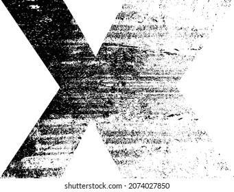 Forme géométrique déformée par le pointillé. Design artistique minimal. Le bruit a détruit le logo de croix . Formes d'erreur de défaut tendance . Effet x.Broken éclaté. Élément de détresse. Texture grunge .image vectorielle
