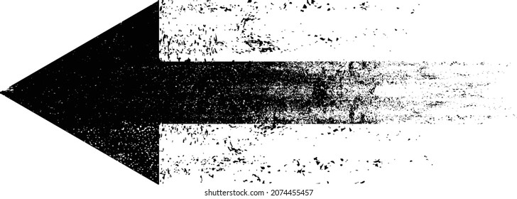 Glitch distorted geometric shape . Minimal art design . Noise destroyed arrow logo . Trendy defect error shapes . Glitched frame .Dispersion effect .Grunge texture . Distressed element .vector 