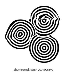 Glitch distorted geometric shape . Minimal art design . Destroyed logo . Trendy defect error shapes . Glitched effect .vector 