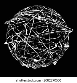 Glitch distorted geometric shape . Minimal art design . Destroyed melting logo . Trendy defect error shapes . Glitched design element .Broken effect .vector 