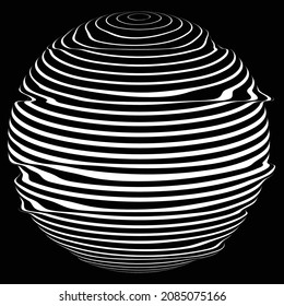 Glitch distorted geometric shape . Minimal art design . Destroyed melting logo . Trendy defect error shapes . Glitched design element .Broken effect .vector 