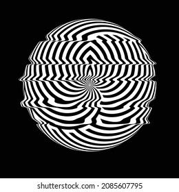 Glitch distorted geometric shape . Minimal art design . Destroyed melting logo . Trendy defect error shapes . Glitched design element .Broken effect .vector 