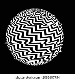 Forma geométrica distorsionada por destello. Diseño de arte mínimo. Logo de fusión destruida . Formas de error de defecto de moda . Elemento de diseño brillante .Efecto roto .vector 