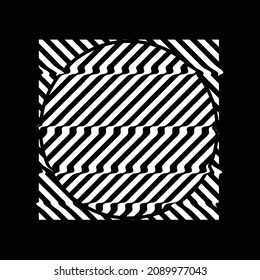 Glitch distorted geometric shape . Minimal art design . Destroyed melting logo . Trendy defect error shapes . Glitched design element .Broken effect .vector 
