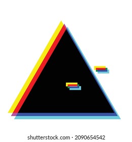 Glitch verzerrte geometrische Form . Minimales Kunstdesign . Rauschen zerstört Kreis Logo. Trendy Defaultformen . Glitter Rahmen .Broken-Effekt .Vektorgrafik 