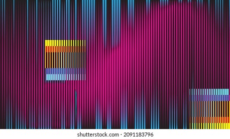 Glitch distorted geometric shape . Minimal art design . Noise destroyed square
 logo . Trendy defect error shapes . Glitched frame .Broken effect .vector 