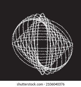 Glitch distorted geometric shape . Minimal art design . Destroyed roughen edges logo . Trendy defect error shapes . Glitched design element .Broken effect 