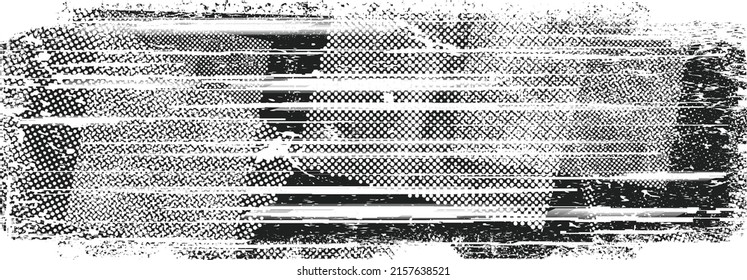 Glitch distorted geometric shape . Minimal art design . Noise destroyed square logo . Trendy defect error shapes . Glitched frame .Broken effect .Grunge textured . Distressed effect .vector 