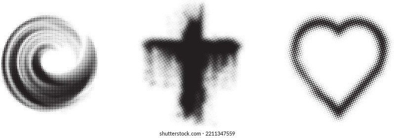 Glitch distorted geometric shape . Minimal art design . Noise destroyed square logo . Trendy defect error shapes . Glitched frame .Broken effect .Grunge textured . Distressed effect .vector 