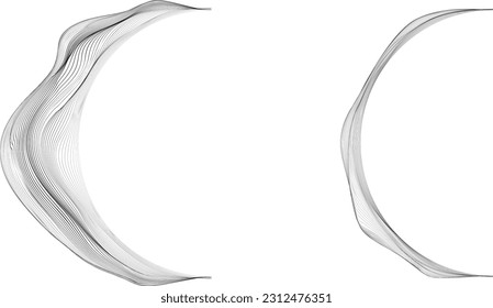 Forma geométrica distorsionada por destello. Diseño de arte mínimo. Logo de la luna destruida por el ruido. Formas de error de defecto de moda . Marco brillante .Efecto roto .vector 