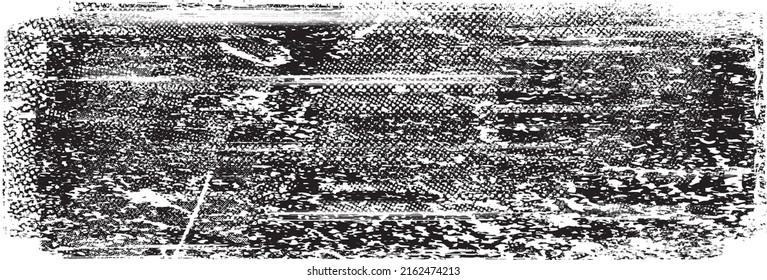 Glitch distorted geometric shape . Noise destroyed logo . Trendy defect error shapes . Glitched frame .Grunge textured . Distressed effect .Vector shapes with a halftone dots screen print texture.

