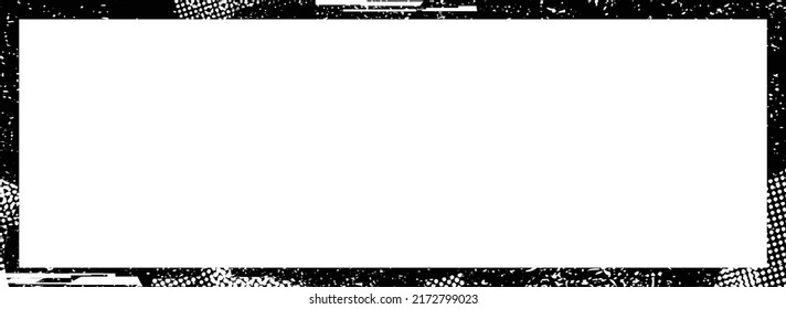 Glitch distorted geometric shape . Noise destroyed logo . Trendy defect error shapes . Glitched frame .Grunge textured . Distressed effect .Vector shapes with a halftone dots screen print texture.