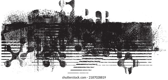 Glitch distorted geometric shape . Noise destroyed logo . Trendy defect error shapes . Glitched frame .Grunge textured . Distressed effect .Vector shapes with a halftone dots screen print texture.